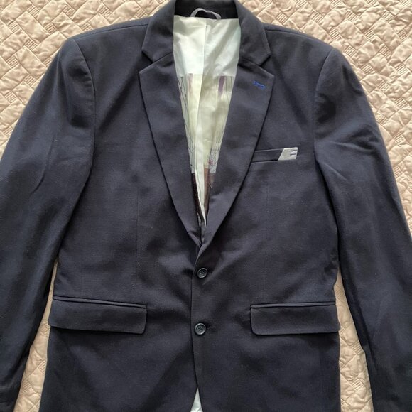 Love Moschino Navy Pique Blazer